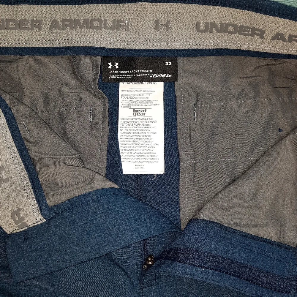 Under Armour Match Play Golf Shorts Blue SZ 32